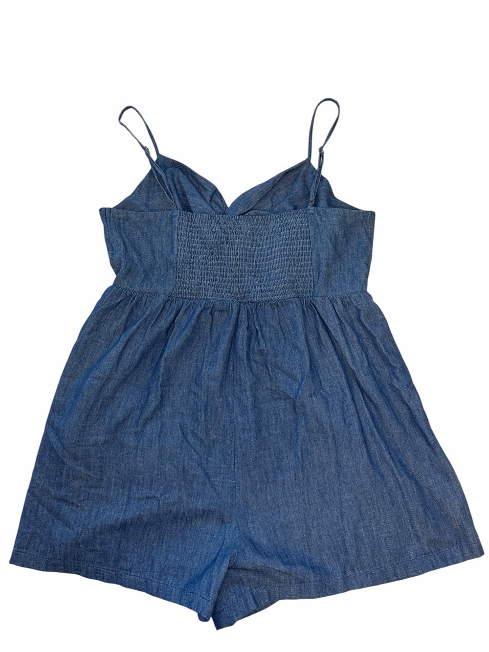 Old Navy Blue Denim-Look Spaghetti Strap Romper - Picture 3 of 4